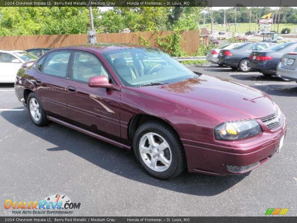 2004 Chevrolet Impala LS Berry Red Metallic / Medium Gray Photo #6