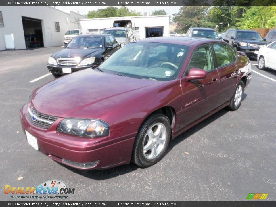 2004 Chevrolet Impala LS Berry Red Metallic / Medium Gray Photo #8