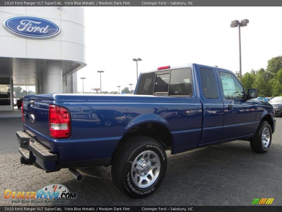 2010 Ford Ranger XLT SuperCab Vista Blue Metallic / Medium Dark Flint Photo #3