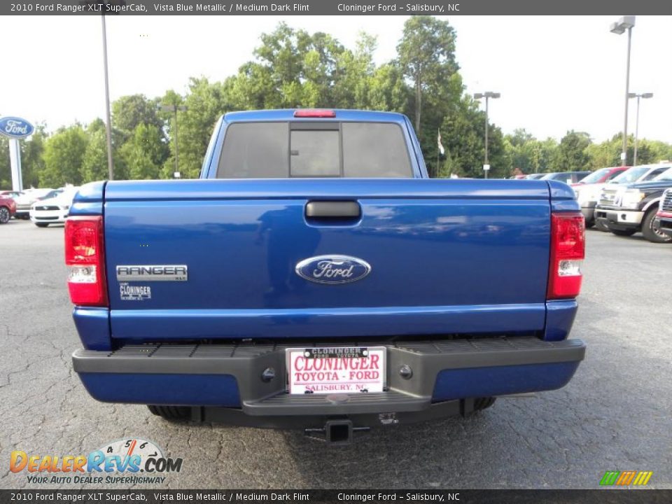 2010 Ford Ranger XLT SuperCab Vista Blue Metallic / Medium Dark Flint Photo #4