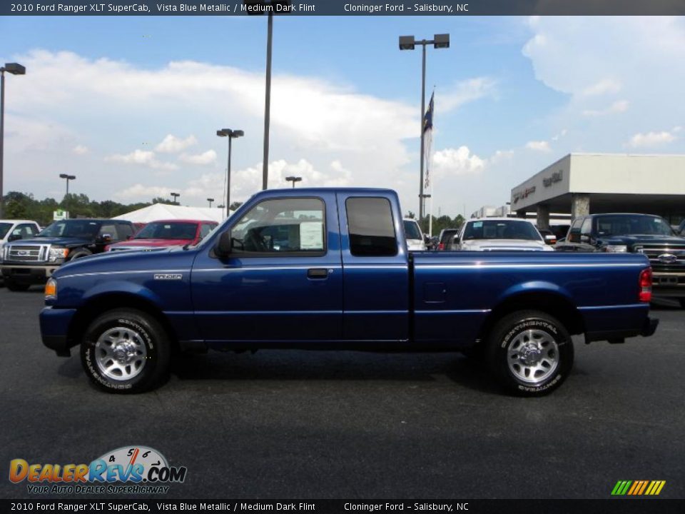 2010 Ford Ranger XLT SuperCab Vista Blue Metallic / Medium Dark Flint Photo #5