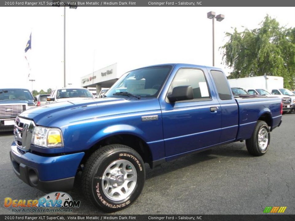2010 Ford Ranger XLT SuperCab Vista Blue Metallic / Medium Dark Flint Photo #6