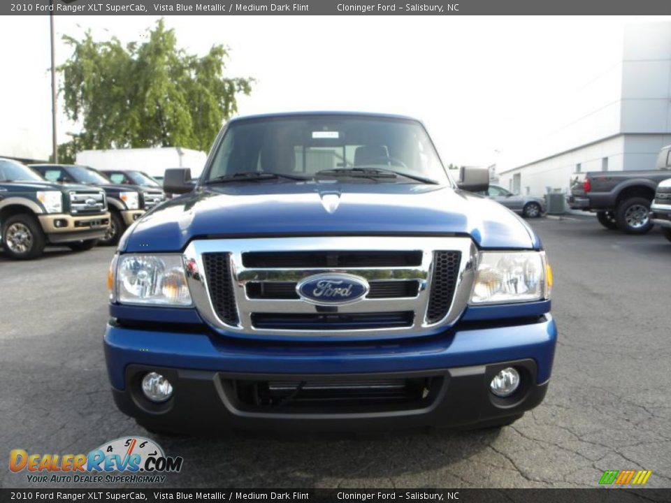 2010 Ford Ranger XLT SuperCab Vista Blue Metallic / Medium Dark Flint Photo #7