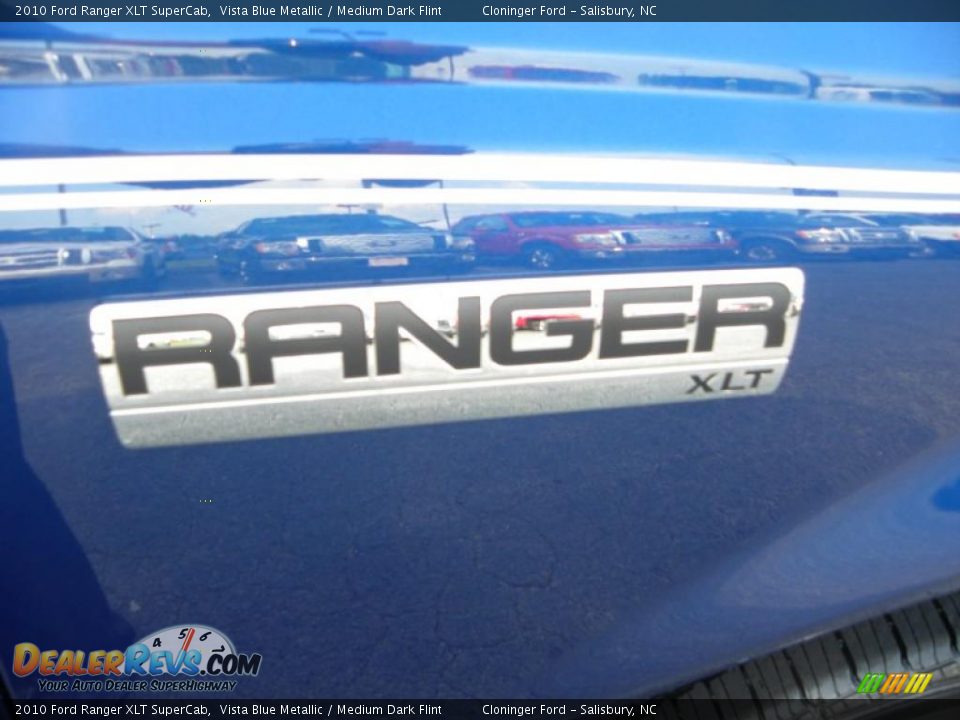 2010 Ford Ranger XLT SuperCab Vista Blue Metallic / Medium Dark Flint Photo #13