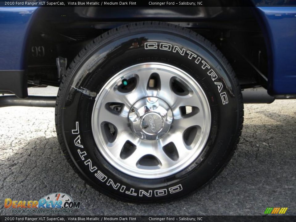 2010 Ford Ranger XLT SuperCab Vista Blue Metallic / Medium Dark Flint Photo #14