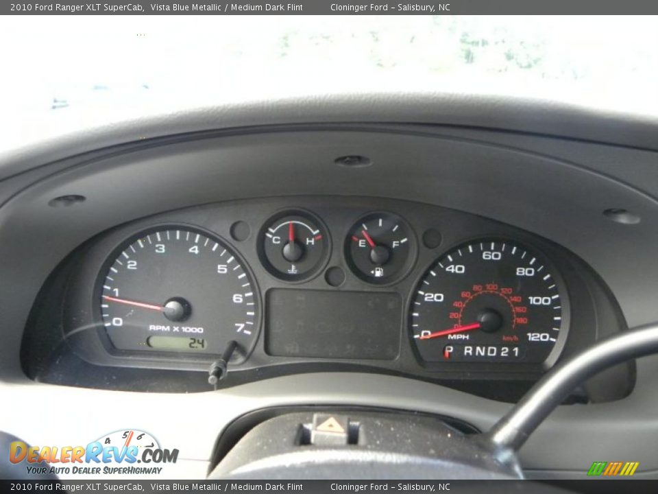 2010 Ford Ranger XLT SuperCab Vista Blue Metallic / Medium Dark Flint Photo #18
