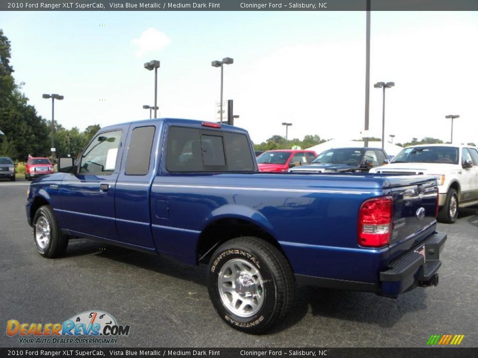 2010 Ford Ranger XLT SuperCab Vista Blue Metallic / Medium Dark Flint Photo #23