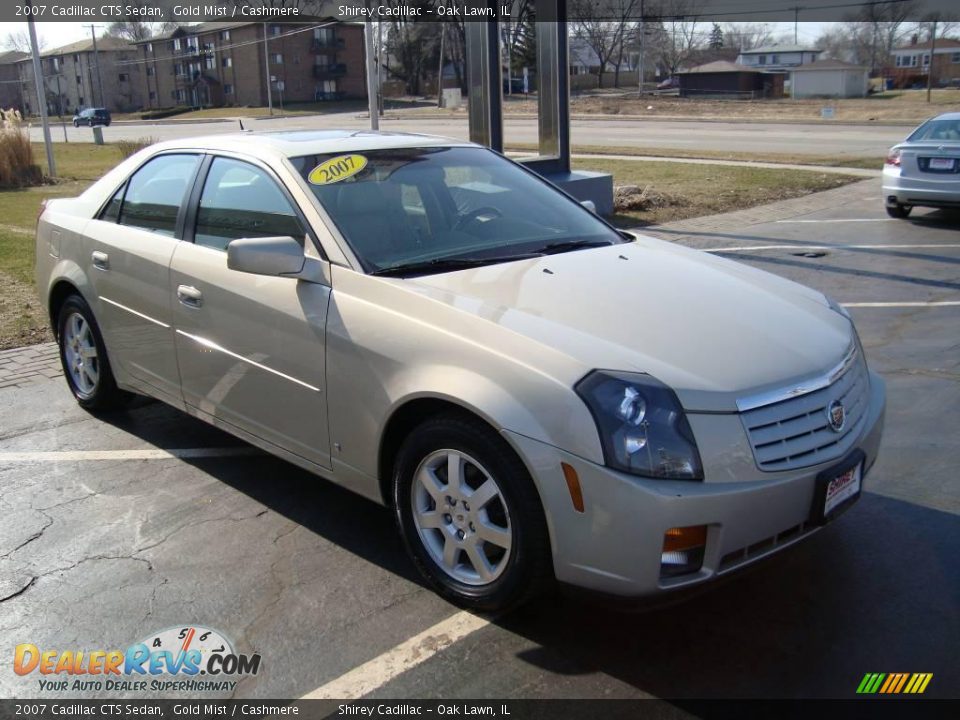 2007 Cadillac CTS Sedan Gold Mist / Cashmere Photo #3