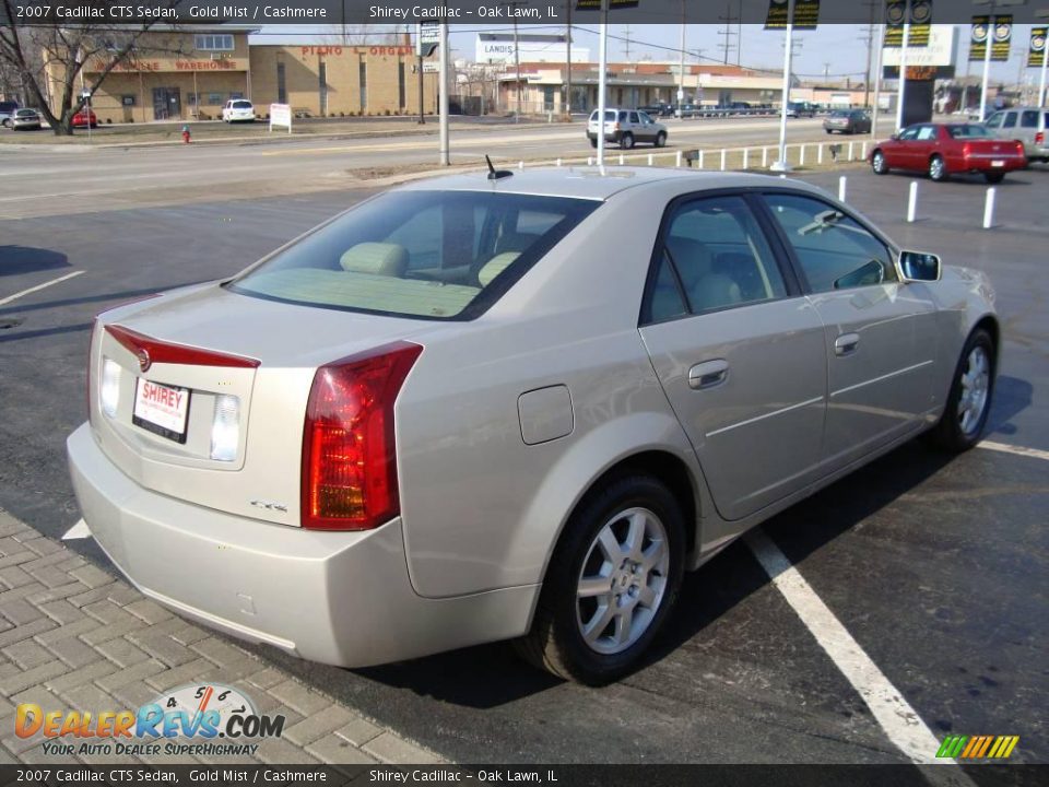 2007 Cadillac CTS Sedan Gold Mist / Cashmere Photo #4