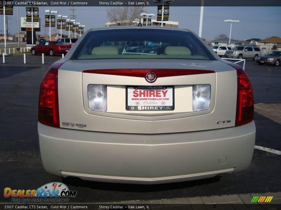 2007 Cadillac CTS Sedan Gold Mist / Cashmere Photo #5