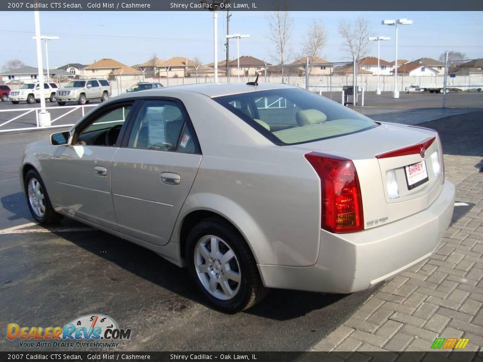 2007 Cadillac CTS Sedan Gold Mist / Cashmere Photo #6