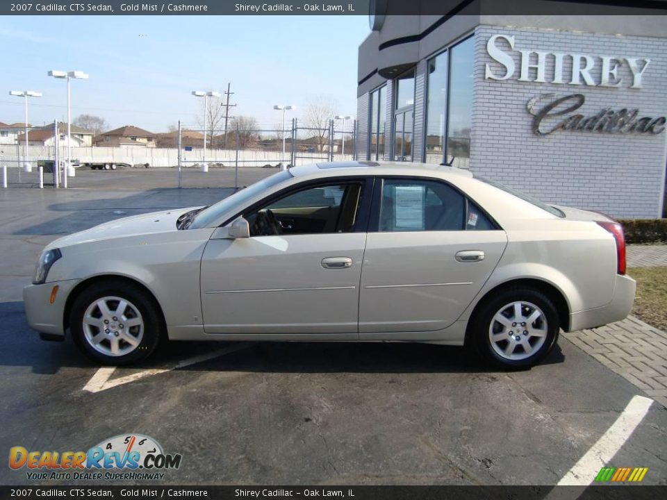 2007 Cadillac CTS Sedan Gold Mist / Cashmere Photo #7