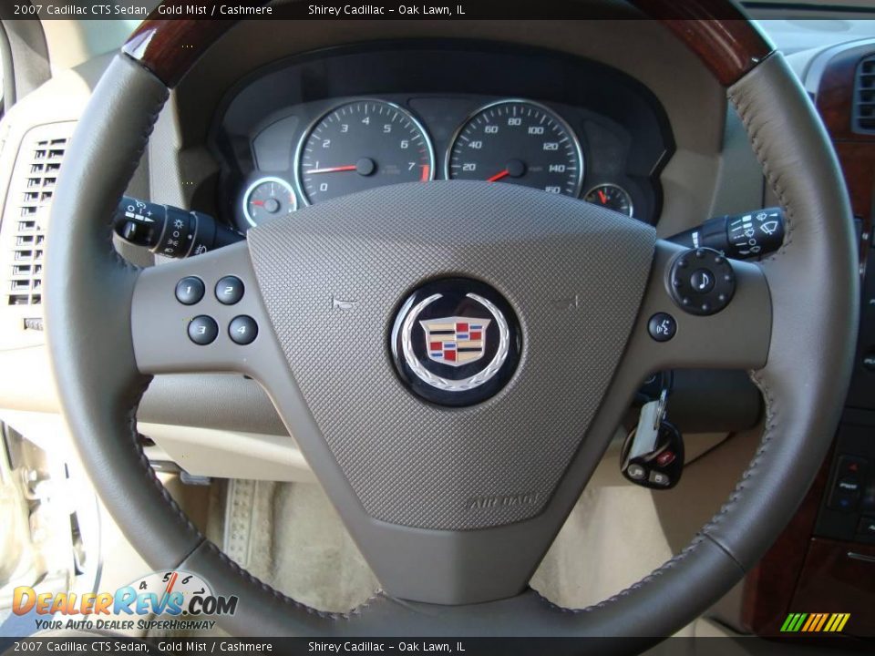2007 Cadillac CTS Sedan Gold Mist / Cashmere Photo #14