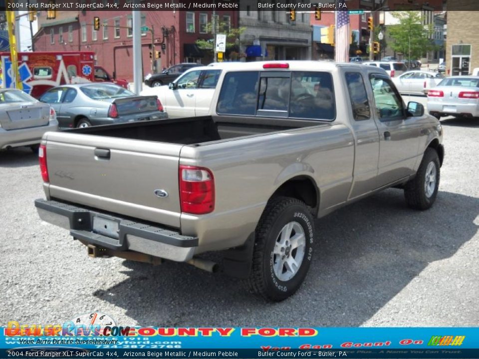 2004 Ford Ranger XLT SuperCab 4x4 Arizona Beige Metallic / Medium Pebble Photo #2