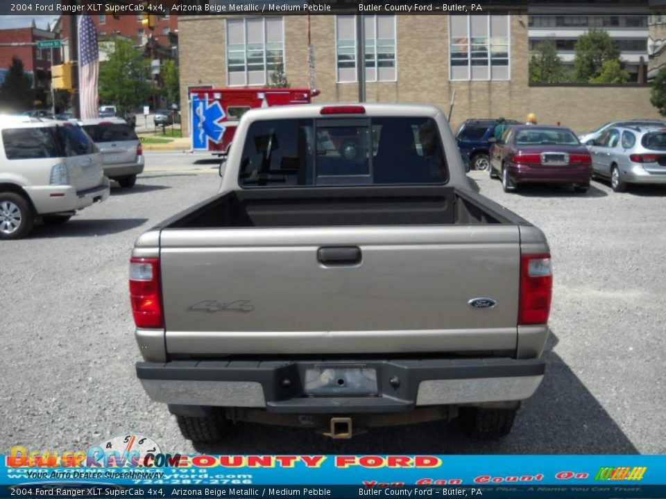 2004 Ford Ranger XLT SuperCab 4x4 Arizona Beige Metallic / Medium Pebble Photo #3