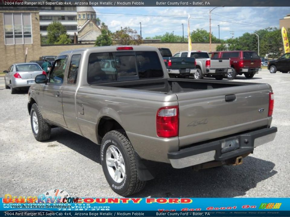 2004 Ford Ranger XLT SuperCab 4x4 Arizona Beige Metallic / Medium Pebble Photo #4