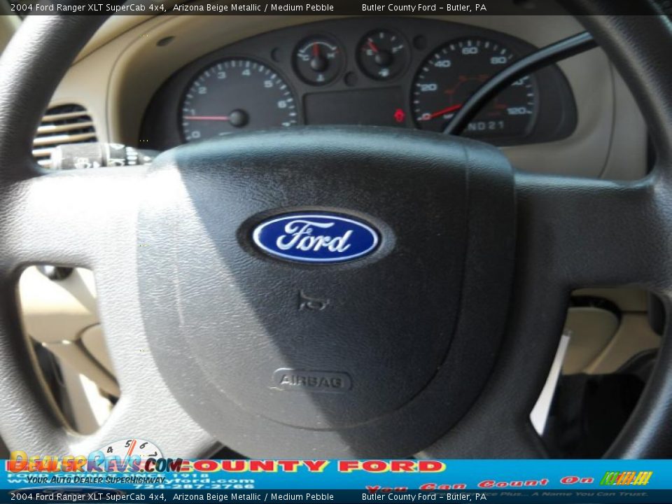 2004 Ford Ranger XLT SuperCab 4x4 Arizona Beige Metallic / Medium Pebble Photo #24