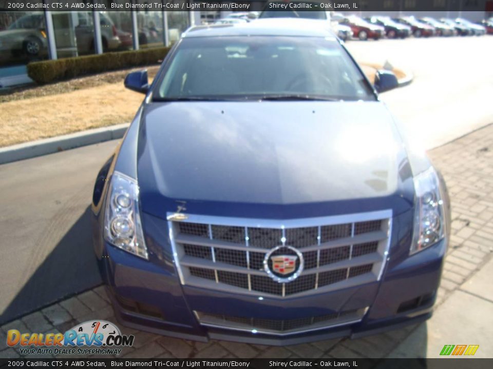 2009 Cadillac CTS 4 AWD Sedan Blue Diamond Tri-Coat / Light Titanium/Ebony Photo #2