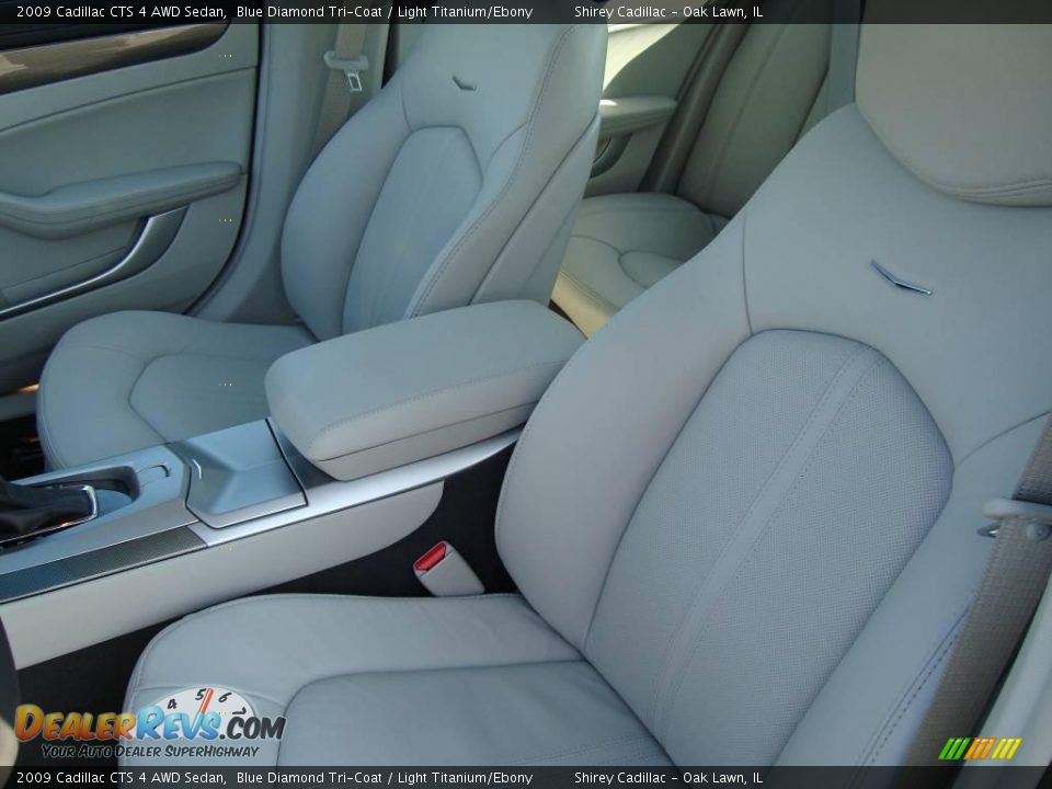 2009 Cadillac CTS 4 AWD Sedan Blue Diamond Tri-Coat / Light Titanium/Ebony Photo #11