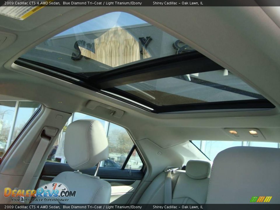 2009 Cadillac CTS 4 AWD Sedan Blue Diamond Tri-Coat / Light Titanium/Ebony Photo #12