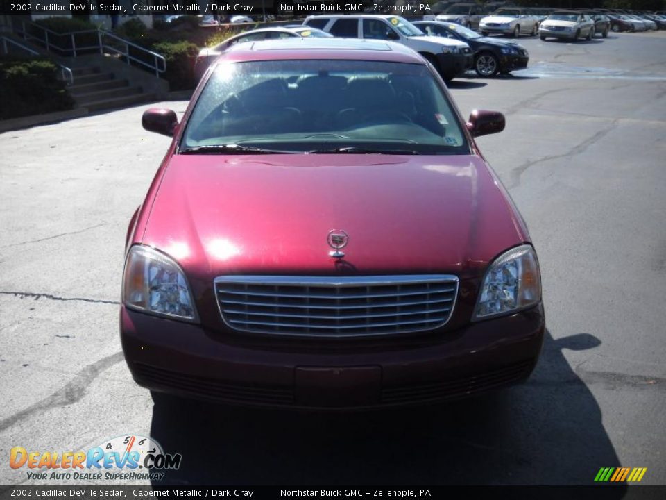 2002 Cadillac DeVille Sedan Cabernet Metallic / Dark Gray Photo #2