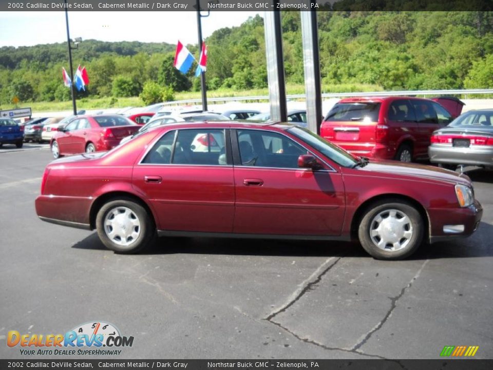 2002 Cadillac DeVille Sedan Cabernet Metallic / Dark Gray Photo #8