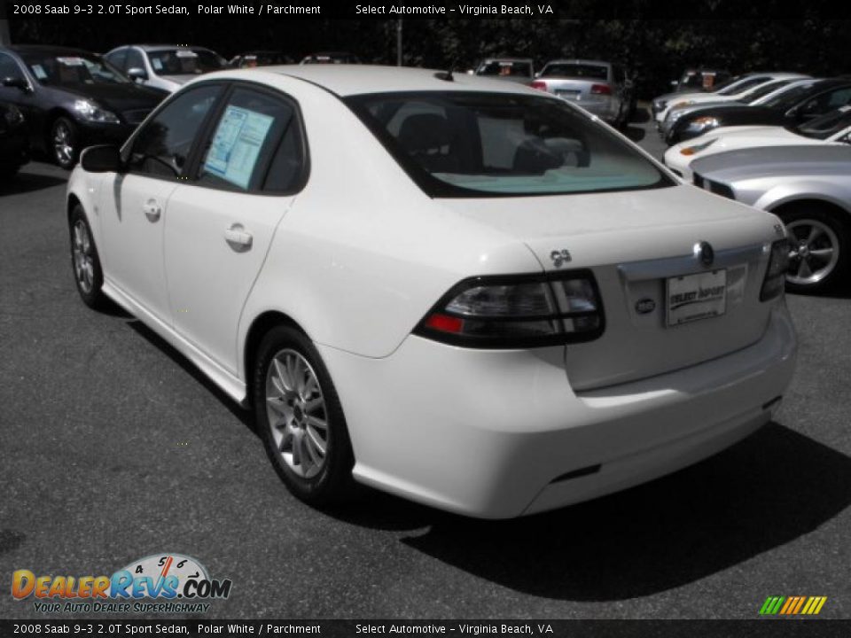 2008 Saab 9-3 2.0T Sport Sedan Polar White / Parchment Photo #10
