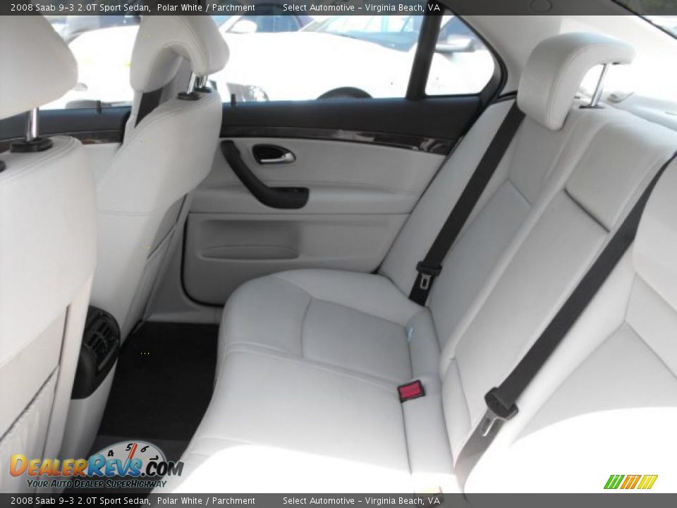 2008 Saab 9-3 2.0T Sport Sedan Polar White / Parchment Photo #12