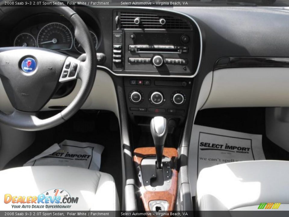 2008 Saab 9-3 2.0T Sport Sedan Polar White / Parchment Photo #14