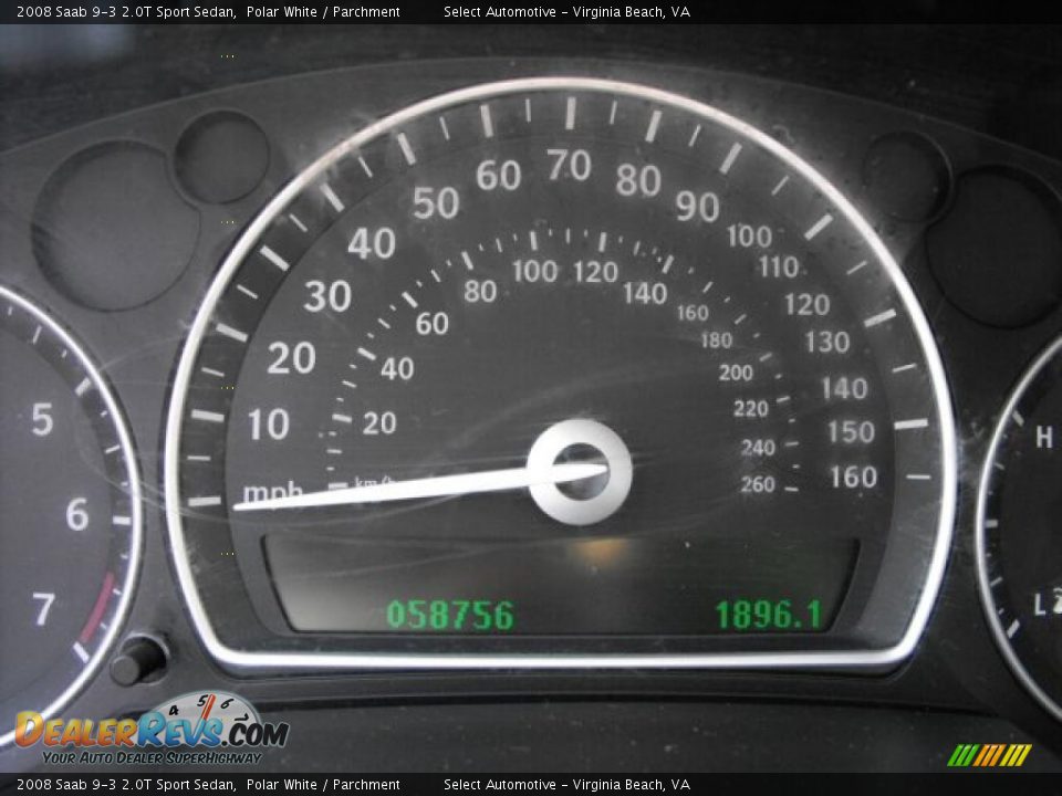 2008 Saab 9-3 2.0T Sport Sedan Polar White / Parchment Photo #20