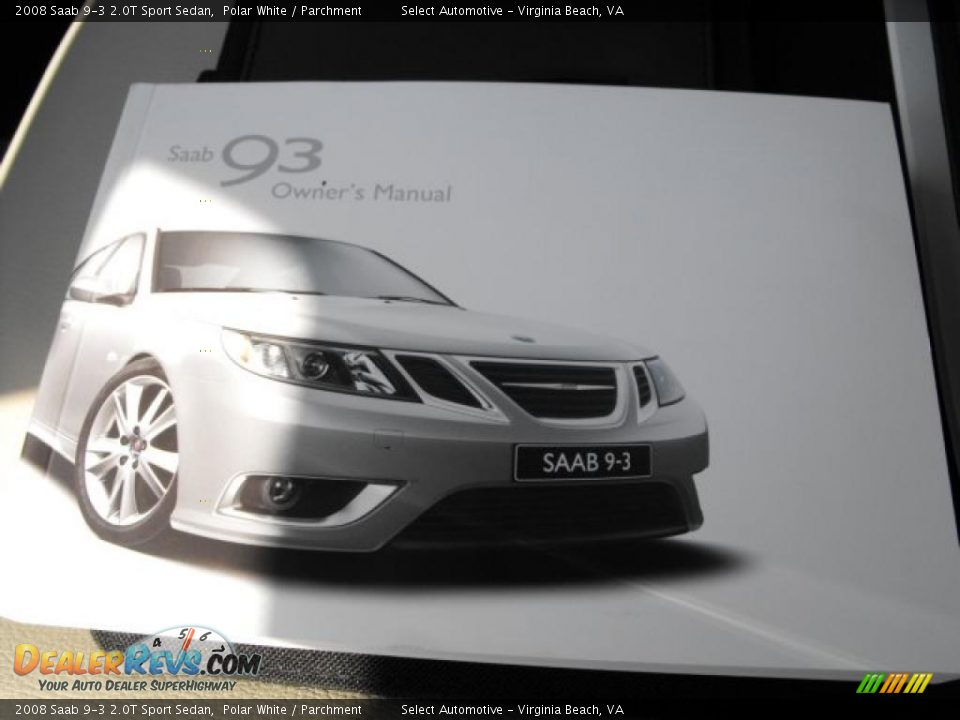 2008 Saab 9-3 2.0T Sport Sedan Polar White / Parchment Photo #23