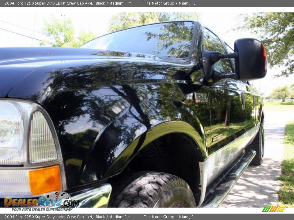 2004 Ford F250 Super Duty Lariat Crew Cab 4x4 Black / Medium Flint Photo #20