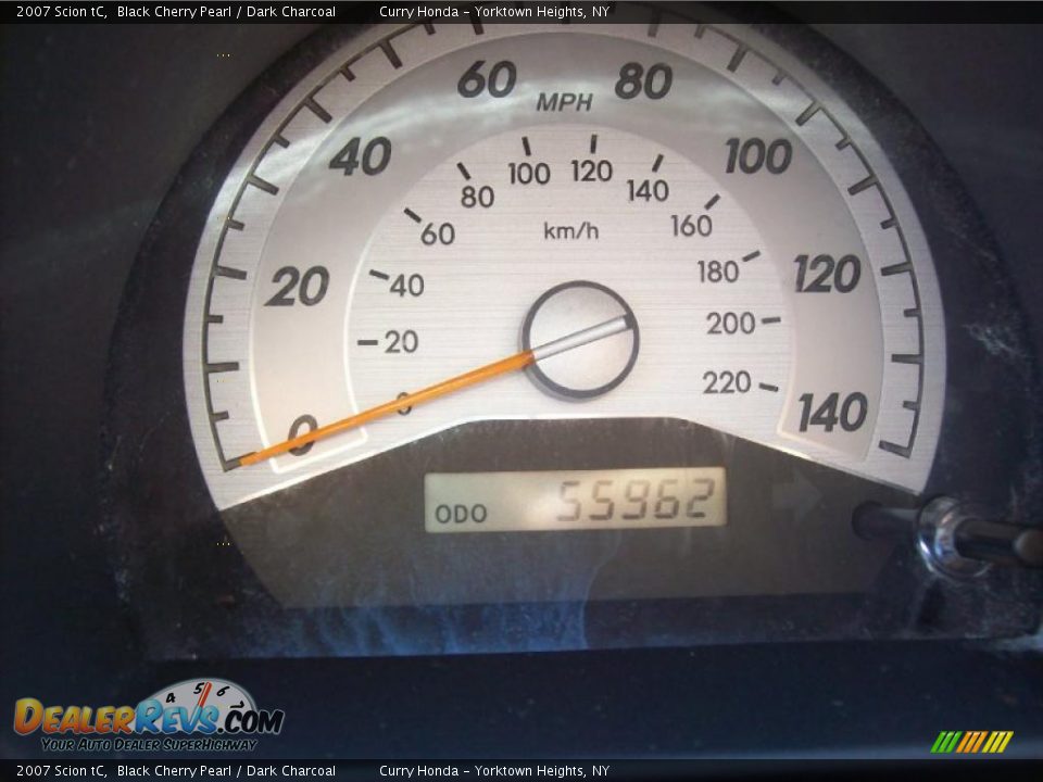 2007 Scion tC Black Cherry Pearl / Dark Charcoal Photo #6