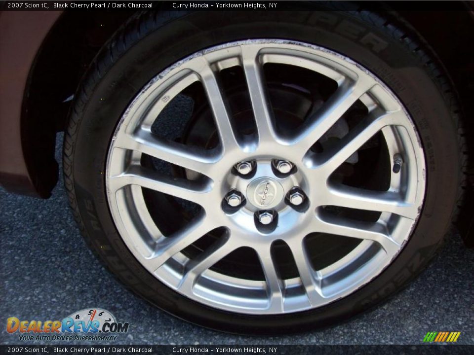 2007 Scion tC Black Cherry Pearl / Dark Charcoal Photo #12