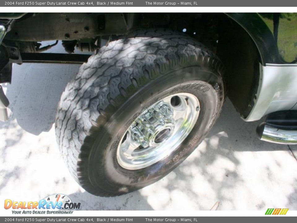 2004 Ford F250 Super Duty Lariat Crew Cab 4x4 Black / Medium Flint Photo #27