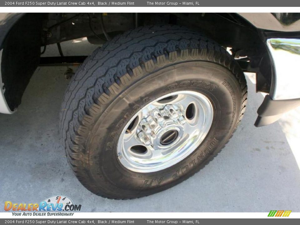 2004 Ford F250 Super Duty Lariat Crew Cab 4x4 Black / Medium Flint Photo #28