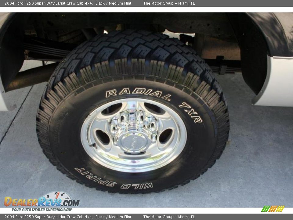 2004 Ford F250 Super Duty Lariat Crew Cab 4x4 Black / Medium Flint Photo #29