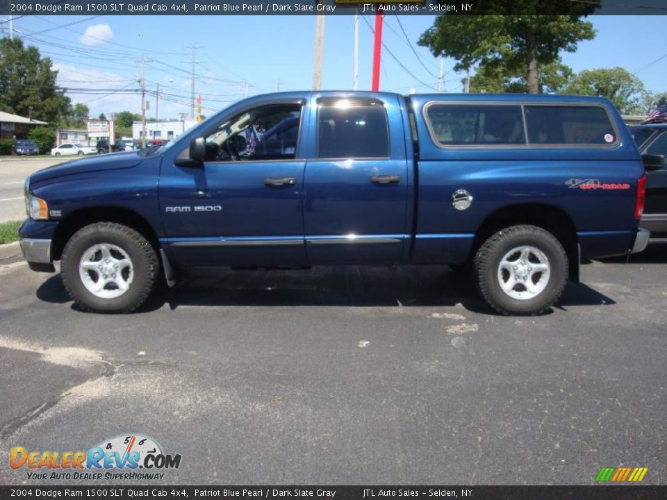 2004 Dodge Ram 1500 SLT Quad Cab 4x4 Patriot Blue Pearl / Dark Slate Gray Photo #3