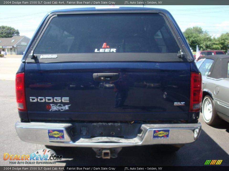 2004 Dodge Ram 1500 SLT Quad Cab 4x4 Patriot Blue Pearl / Dark Slate Gray Photo #5