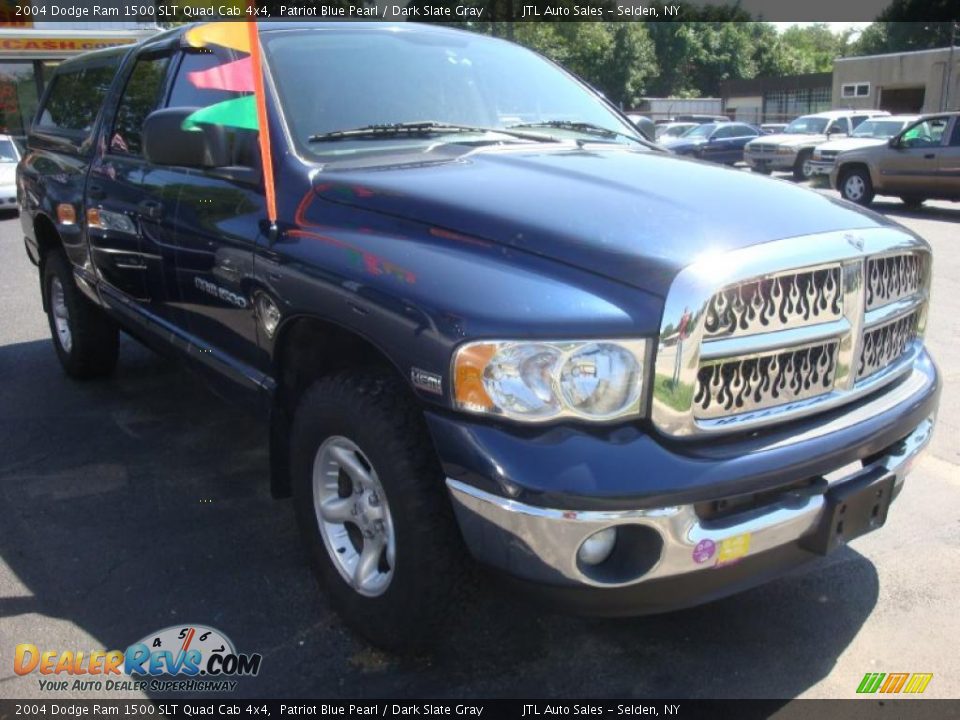 2004 Dodge Ram 1500 SLT Quad Cab 4x4 Patriot Blue Pearl / Dark Slate Gray Photo #6