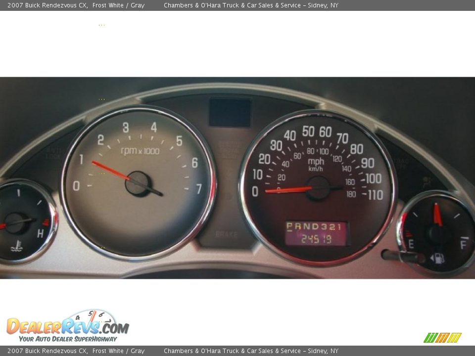 2007 Buick Rendezvous CX Frost White / Gray Photo #5