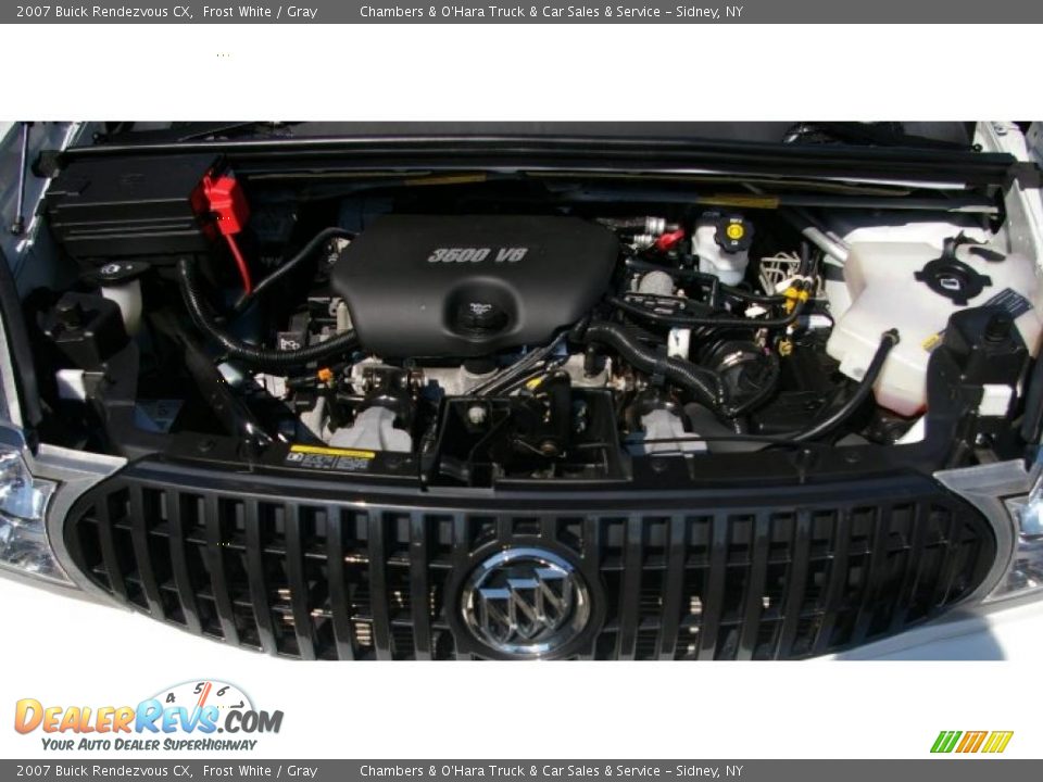 2007 Buick Rendezvous CX Frost White / Gray Photo #13