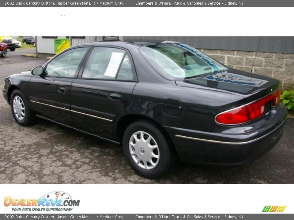 2002 Buick Century Custom Jasper Green Metallic / Medium Gray Photo #9