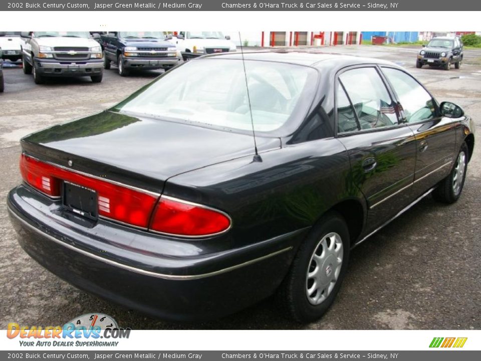 2002 Buick Century Custom Jasper Green Metallic / Medium Gray Photo #11