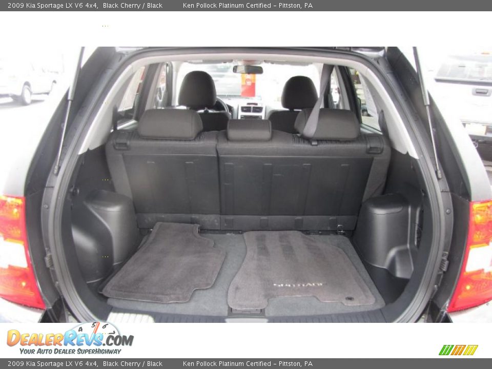 2009 Kia Sportage LX V6 4x4 Black Cherry / Black Photo #9