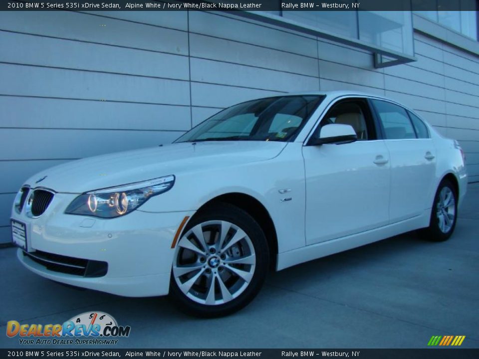 2010 BMW 5 Series 535i xDrive Sedan Alpine White / Ivory White/Black Nappa Leather Photo #1