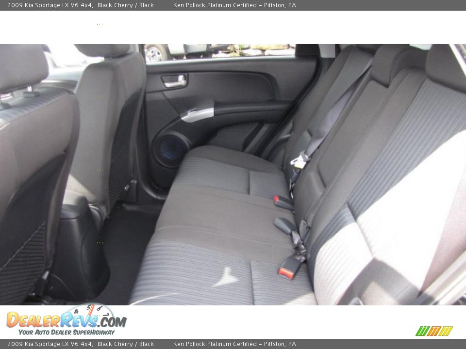 2009 Kia Sportage LX V6 4x4 Black Cherry / Black Photo #11