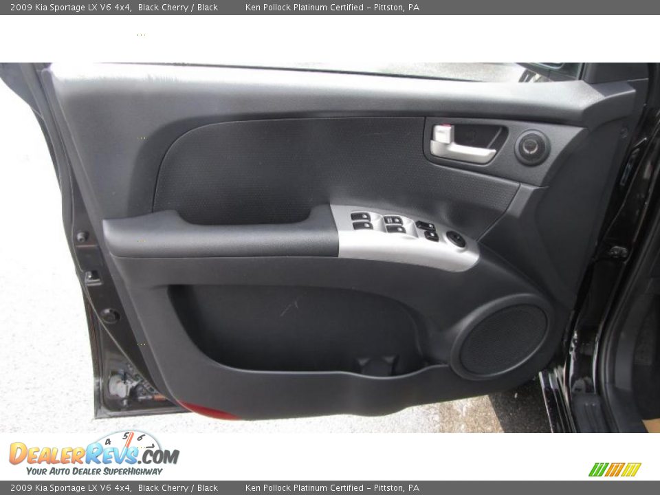 2009 Kia Sportage LX V6 4x4 Black Cherry / Black Photo #14