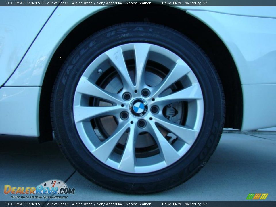 2010 BMW 5 Series 535i xDrive Sedan Alpine White / Ivory White/Black Nappa Leather Photo #6