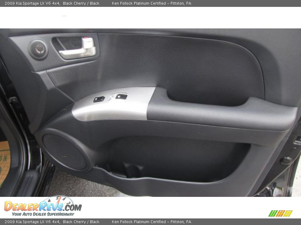 2009 Kia Sportage LX V6 4x4 Black Cherry / Black Photo #18